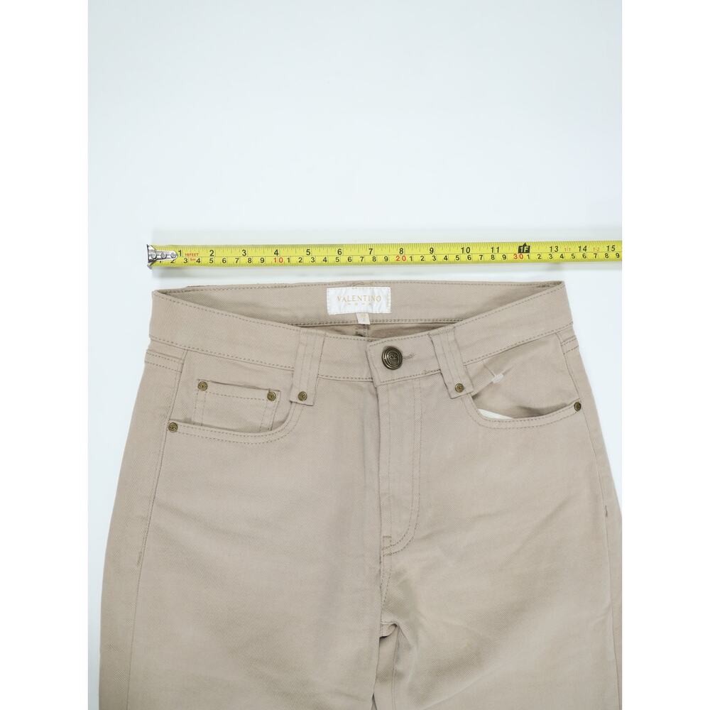 Vintage Valentino Roma Made in Italy Taupe Bootcut Stretch Jeans Size 38 US 2 - Picture 11 of 13
